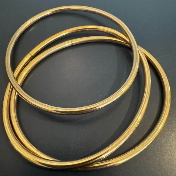 Jenny Bird Gold Dane Bangle Set of Three - Picture 2 of 2